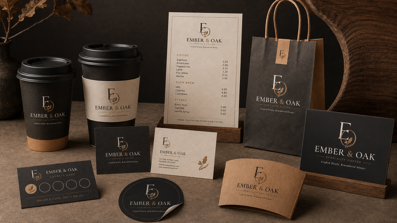 Ember & Oak brand applications